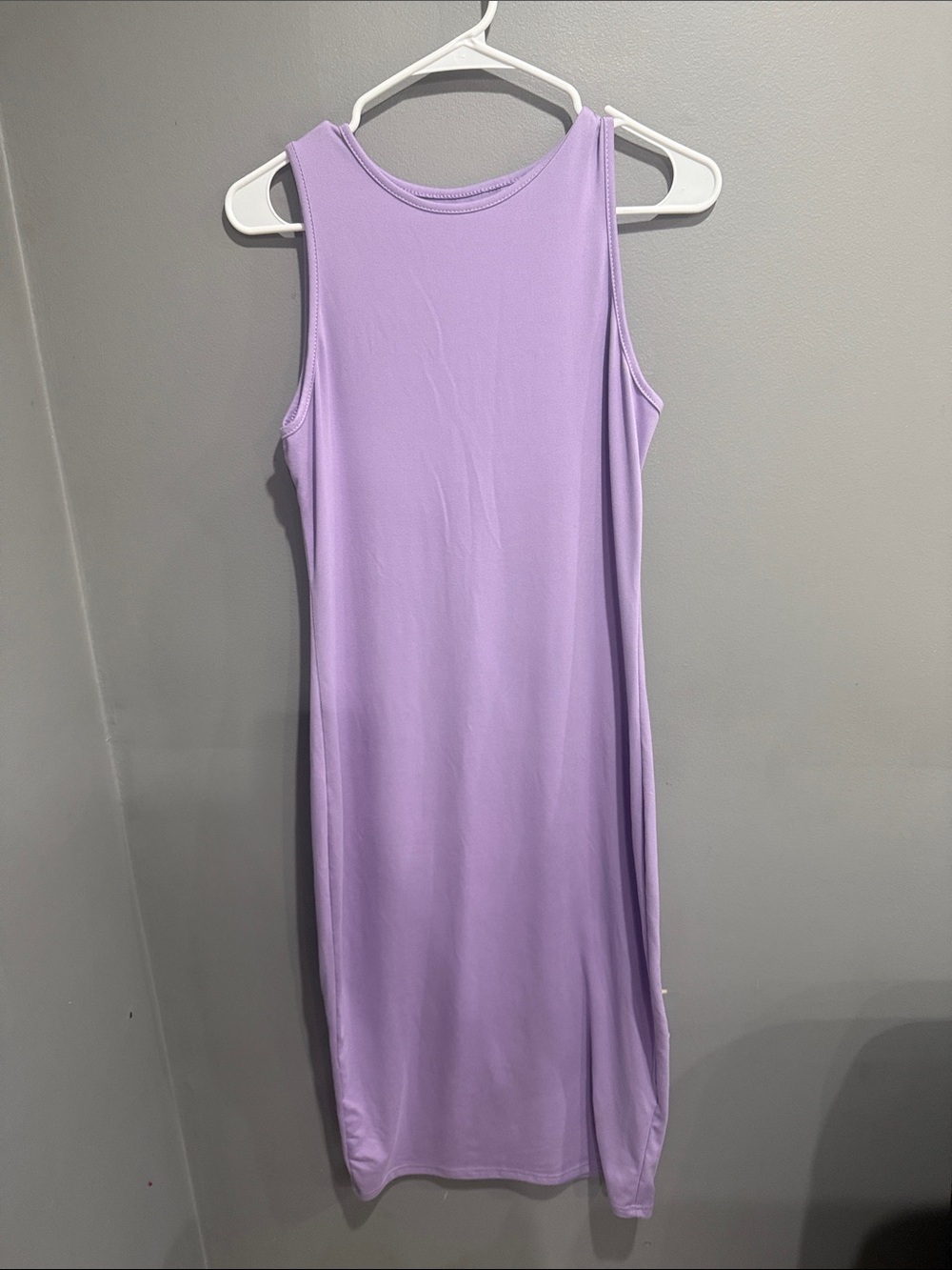 Lavender Sleeveless Bodycon Dress - Unbranded